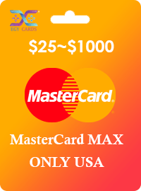 MASTERCARD MAX $25~$1000
